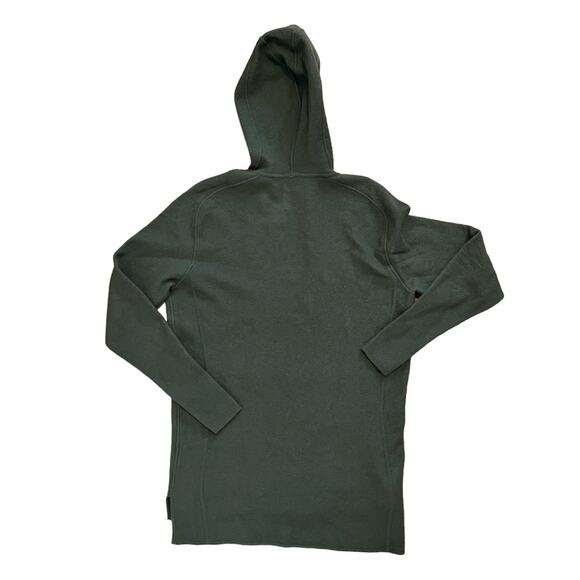 EFM-ENGINEERED FOR MOTION Converge Green Hooded Wool Pullover Sweater - Picture 4 of 11